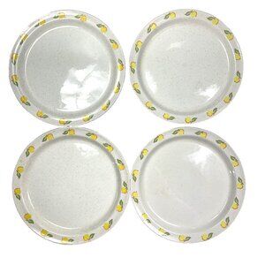 Vintage Brendan Erin Stone 7" Dessert Plates Made Arklow Ireland Irish Orchard